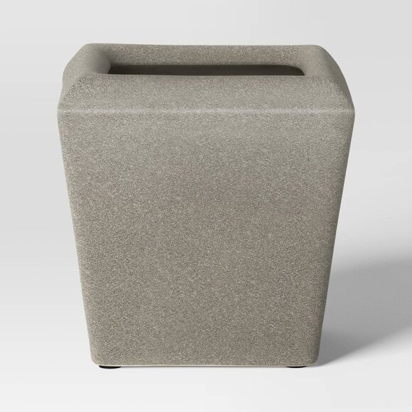 7.87" Square‎ Planter Pot - Charcoal Gray Ceramic -Threshold Studio McGee - Picture 1 of 7